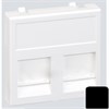 КВ76-14 Connect Адаптер на 2 RJ45 CJ545U(FM), CJ546U(FM), шторка, 45х45мм, SC, графит Simon Electric КВ76-14 - фото 615608
