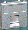 КВ76-14 Connect Адаптер на 2 RJ45 CJ545U(FM), CJ546U(FM), шторка, 45х45мм, SC, графит Simon Electric КВ76-14 - фото 615609