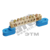 YNN10-812-14C2-K07 ШНИ-8х12-14-У2-С Шина N "ноль" на 2-х угловых изоляторах синий (уп.10шт.) IEK® YNN10-812-14C2-K07 - фото 615802