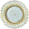FD53RYECB Ecola GX53 H4 Glass Cветильник встраиваемый прозрачный/золото (уп.5/30шт.) FD53RYECB - фото 615816