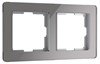 W0022704 Acrylic Рамка на 2 поста, графит (уп.10шт.) Werkel™ a059321-1 - фото 616227