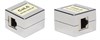 CA-8P8C-C6-SH-F-WH Проходной адаптер (coupler), RJ-45(8p8c), категория 6, полный экран Hyperline CA-8P8C-C6-SH-F-WH - фото 616255