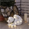 3662099 Фигура световая "Медведь и медвежонок", 28 LED, 26х16х16 см, фиксинг, от батар. (не в компл) 3662099 - фото 616299