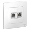 BLNIS045451 Blanca Розетка компьютерная RJ45 Cat.5e 2 гнезда, белая (уп.10шт.) Systeme Electric (Россия) BLNIS045451 - фото 616604