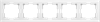 WL04-Frame-05-white Stark Рамка на 5 постов белая (уп.5шт.) Werkel™ a030811 - фото 616662