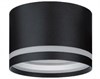 SB70H8ECB Ecola GX70 H8 СПОТ без обода с полосой углубл. Черный матовый 115x70 Светильник накладной (уп.10/50шт.) SB70H8ECB - фото 616678
