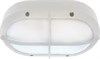 Ecola GX53 LED B4148S светильник накладной IP65 матовый Овал с решеткой алюмин. 2*GX53 Белый 215x135 FW53LSECS - фото 616741