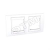 MGU6.004.18 Unica Рамка горизонтальная 2 места, хамелеон белая (уп.10шт.) Schneider Electric MGU6.004.18 - фото 616897