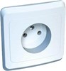 PC 16-001B ЭТЮД Розетка 1 гнездо без заземления, белая (уп.20шт.) Systeme Electric (Россия) PC16-001B - фото 617011