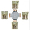 SC41UXESB Ecola LED strip connector комплект X гибкая соед. плата + 4 зажимных разъема 4-х конт. 10mm (уп.30шт.) SC41UXESB - фото 617014