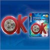 DTL-355 OK/Red/3LED/3AAA ночник на батарейках красный UNIEL DTL-355 OK - фото 617519