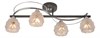 218/4PF-Blackchrome Люстра потолочная, черный + хром, полупрозрачный, 4х60W Е14 IDlamp (Италия) 218/4PF-Blackchrome - фото 617616