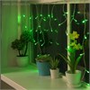 3556850 Гирлянда "Бахрома", 3 х 0.5 м, LED-80-220V, 8 режимов, нить прозрачная, свечение зелёное 3556850 - фото 617663