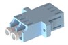 Адаптер LC/SM duplex (SC footprint) (оптическая розетка) ВЕК-ТЕЛЕКОМ ООО Адаптер LC/SM duplex - фото 617698