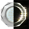 SM538AECH Ecola GX53 H4 LD5312 Glass Светильник встр., 8-угольник с прямыми гранями с подсветкой  хром - хром (зеркальный) 38x133 (к+) (уп.10/50шт.) SM538AECH - фото 617732