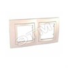 MGU2.004.25 Unica Рамка с декоротивным элементом, 2 поста, бежевая (уп.10шт.) Schneider Electric MGU2.004.25 - фото 618011