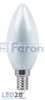 25400 LB-72 8LED(5W) 230V E14 2700K свеча Лампа светодиодная (уп.10/100шт.) FERON 25400-1 - фото 618110