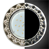 SW53RNECB Ecola GX53 H4 LD5360 Glass Круг с  прозр. стразами/фон зерк./центр.часть хром 52x120 (к+) Светильник встраиваемый (уп.10/50шт.) SW53RNECB - фото 618234