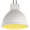 M2TY70ELC Ecola MR16 LED color 7,0W 220V GU5.3 Yellow Желтый матовое стекло (композит) 47х50 Ecola M2TY70ELC - фото 618295