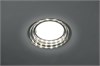 40524 CD5024 круг, 20LED*2835 SMD 4000K, 15W GX53, без лампы, прозрачный, хром Светильник встраиваемый с LED подсветкой с драйвером в комплекте Feron 40524 - фото 618324