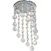 FA53RVECB Ecola GX53 H4 5344 Glass Круглый с большими хрусталиками на подвесе "под скос" Прозрачный /Хром 225x110 (к+) Светильник встр. (уп.5/30шт.) FA53RVECB - фото 618716