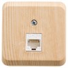 KOMA-001D ЭТЮД Компьютерная розетка 1 гнездо RJ45 категория 5е сосна (уп.17шт.) Schneider Electric KOMA-001D - фото 618752