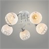 Люстра XA1388A/5 WH+CR белый/хром 5х60W E27 d560 h240, HN22 Росток 988027109 - фото 618754