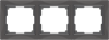 WL03-Frame-03 Snabb Basic Рамка на 3 поста, серо-коричневая (уп.10шт.) Werkel™ ВЫВЕДЕНА ИЗ АССОРТИМЕНТА a036700 - фото 618994