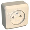 PA 16-001K ЭТЮД Розетка 1 гнездо без заземления бежевая (уп.25шт.) Schneider Electric PA16-001K - фото 619251