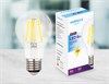 205029 Filament LED A60-F 6W (60W) E27 4200K Лампа светодиодная ЛОН (уп.100шт.) Ambrella Light 205029 - фото 619570