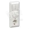 BK2VR-005V-B Prima С/У Блок: Розетка с/з и шторками 16А, 250В + выключатель 1кл.с подсветкой + выключатель 1кл., белый (уп.27шт.) Schneider Electric BK2VR-005V-B - фото 619625