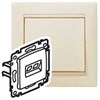 774138 ИНФОРМАЦИОННАЯ РОЗЕТКА VALENA RJ45 КАТЕГОРИЯ 5E UTP 1 ВЫХОД НА ВИНТАХ СЛОН. КОСТЬ (уп.10шт.) 774138 - фото 619822
