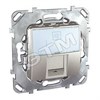 MGU5.421.18ZD Unica Розетка компьютерная RJ45 Cat. 5e 1 гнездо, белая (уп.10шт.) Schneider Electric MGU5.421.18ZD - фото 619872