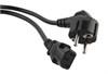EU-Schuko IEC320 C13 Кабель питания с заземлением 3х0,75, 3м, черный  696603 - фото 620200