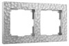 W0022406 Hammer Рамка на 2 поста серебряная (уп.10шт.) Werkel™ a052516-1 - фото 620243