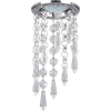 FA16RVECB Ecola MR16 CR1001 GU5.3 Glass Стекло Круг с продолговатыми хруст. на подвесе "под скос" Прозрачный / Хром 84x210 FA16RVECB - фото 620397