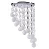 FY53RVECB Ecola GX53 H4 5344 Glass Круглый с большими хрусталиками на подвесе "под скос" Матовый /Хром 225x110 (к+) Светильник встр. (уп.10/30шт.) FY53RVECB - фото 620524