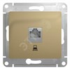 GSL000481K Glossa Розетка компьютерная RJ45 Cat. 5e, титан, механизм (уп.10шт.) Schneider Electric GSL000481K - фото 620540
