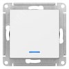 ATN001313 AtlasDesign Механизм выключателя одноклавишного с подсветкой (СХ.1А), лотос (уп.5шт.) Systeme Electric (Россия) ATN001313 - фото 620546