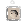 ATN001241 AtlasDesign Механизм розетки 1 гнездо без заземления, песочный (уп.5шт.) Systeme Electric (Россия) ATN001241 - фото 620856