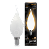 104201105 Gauss LED Filament Candle Tailed OPAL E14 5W 2700К Лампа светодиодная "свеча на ветру" (уп.10шт.) 104201105 - фото 620969
