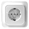 LEX1834616R Quick ELJO РОЗЕТКА ОДИНАРНАЯ С/З, СО ШТОРКАМИ, БЕЛАЯ СНЯТА С ПРОИЗВОДСТВА LEX1834616R - фото 620978