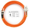 7632c FOP-62-SC-ST-5m Патч-корд волоконно-оптический (шнур) duplex SC-ST MM 62,5/125 5м LSZH Cabeus 7632c - фото 621164