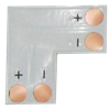 SC21FLESB Ecola LED strip connector Cоед. плата L для зажимного разъема 2-х конт. 10mm (уп.5/700шт.) SC21FLESB - фото 621443