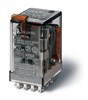 553482305054 Реле миниатюрное универсальное монтаж в розетку контакты AgNi+Au 4CO 7A кнопка тест+мех.индикатор+LED катушка 230В АC (уп.10шт.) FINDER  553482305054 - фото 621476
