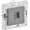 SK-K10-1-K03 Skandy Механизм розетки компьютерной RJ45 Cat.5e, серый (уп.10шт.) IEK® (Китай) SK-K10-1-K03 - фото 621787
