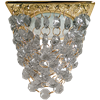 FZ53RVECB Ecola GX53 H4 5358 Glass Квадрат "Хрустальная гроздь" Тонированный / Золото 150x110x110 FZ53RVECB - фото 622087