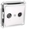 000195 ДУЭТ TV-R РОЗЕТКА ПРОХОДНАЯ 11DB, МЕХАНИЗМ, БЕЛАЯ (уп.10шт.) Schneider Electric 000195 - фото 622109