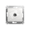 GSL000192 Glossa Розетка TV 4дБ 1 гнездо, проходная, белая (уп.10шт.) Schneider Electric GSL000192 - фото 622195