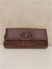  Клатч из кожи крокодила Premium Coods коричневый 699958 - фото 622394